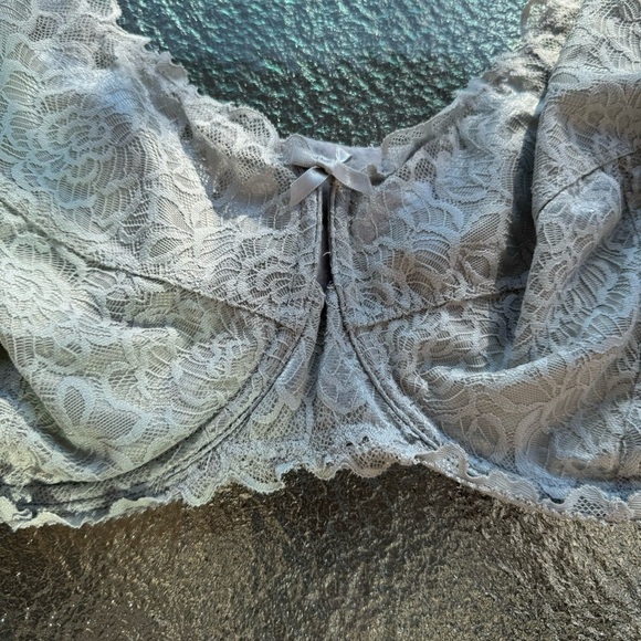 Reitmans DEESSE Blue Lace Bra 44G Unlined New Soft Girl Dreamy Ethereal Romantic - Picture 12 of 13